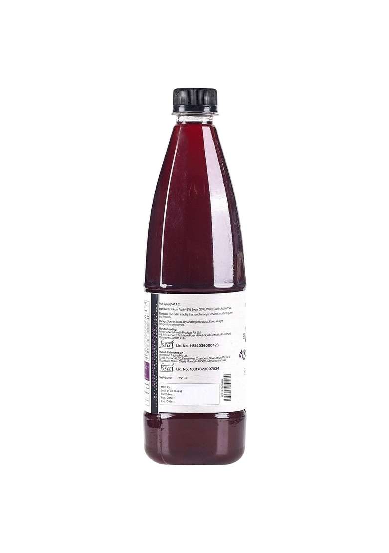 Urban Platter Kokum Syrup, 700Ml (Refreshing & Natural Body Coolant With Cumin/Jeera | Digestive Aid Additive-Free) - Indya