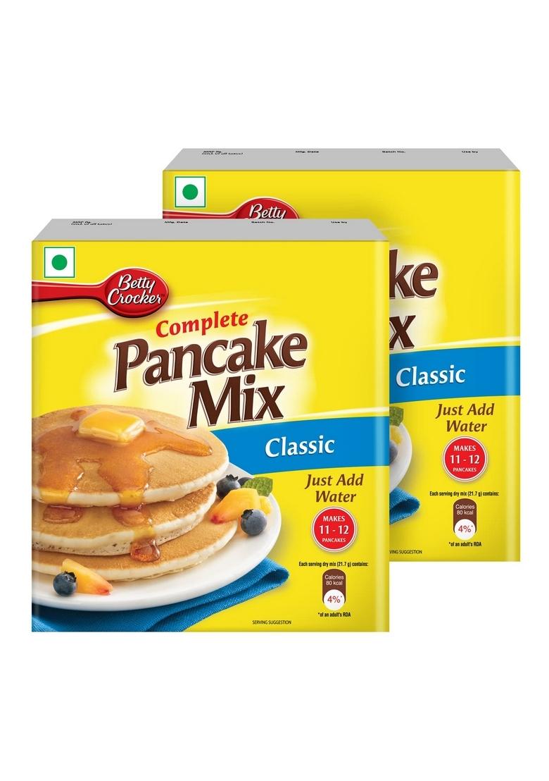 Betty Crocker Complete Classic Pancake Mix | For Kids| No-Preservatives| Pack Of 250 X 2| 500 Gram