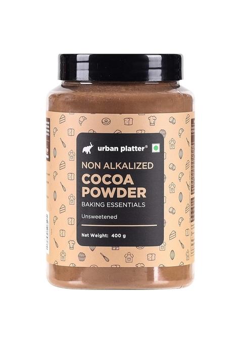 Urban Platter Cocoa Powder, 400G (Unsweetened | Rich Chocolate Flavour Ideal For Baking, Beverages & Desserts 100% Pure Cocoa)