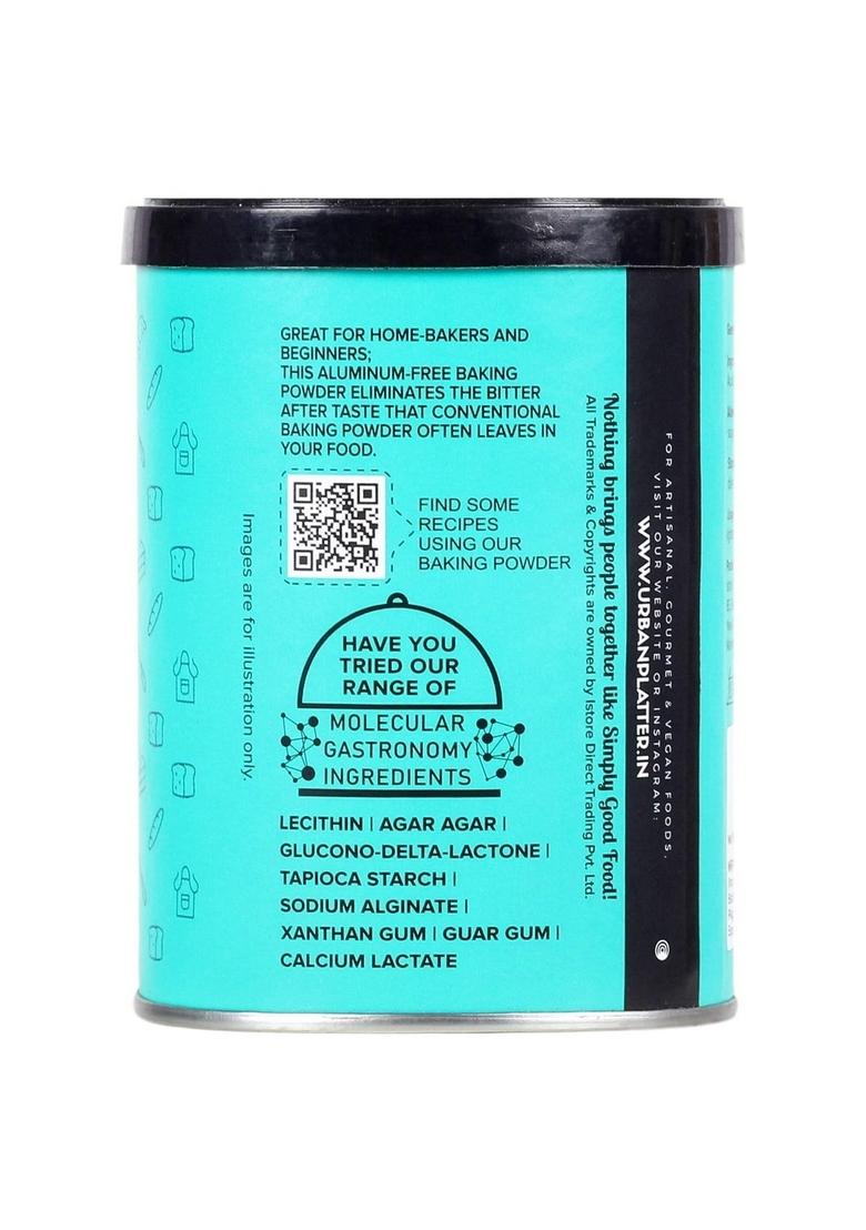 Urban Platter Aluminium-Free Baking Powder, 250G (Double-Acting Leavening Agent | Perfect For Fluffy Cakes, Breads, Baking)