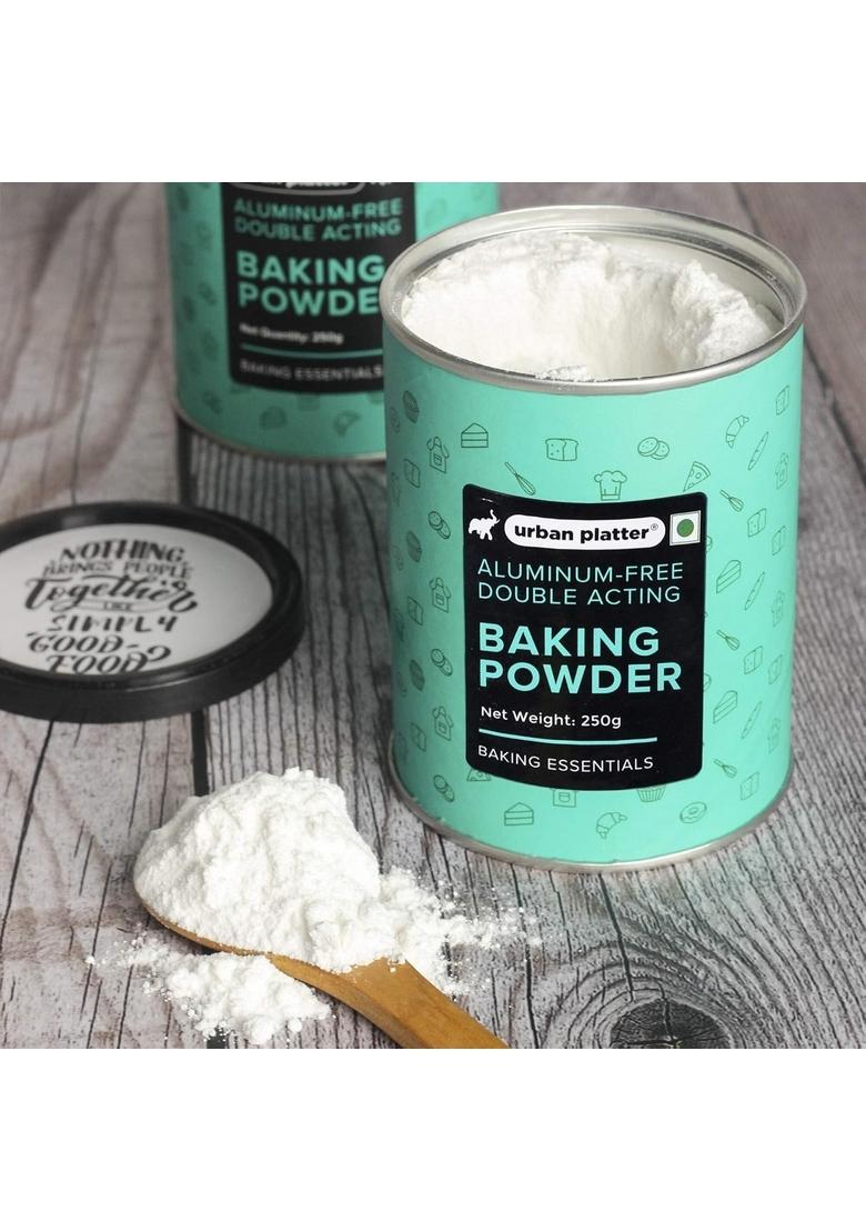 Urban Platter Aluminium-Free Baking Powder, 250G (Double-Acting Leavening Agent | Perfect For Fluffy Cakes, Breads, Baking)