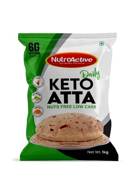 Nutroactive Keto Atta Daily | Nuts Free Low Carb For Weight Loss High Protein Flour Management