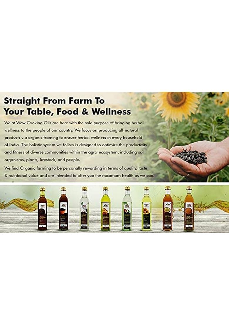 Wow Cooking Oils Cold Pressed White Sesame Seed Oil, 925 Ml