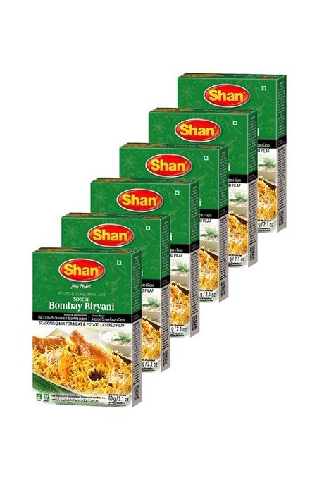 Shan Special Bombay Biryani Masala, 2.12 Oz60 G, 6 Pack