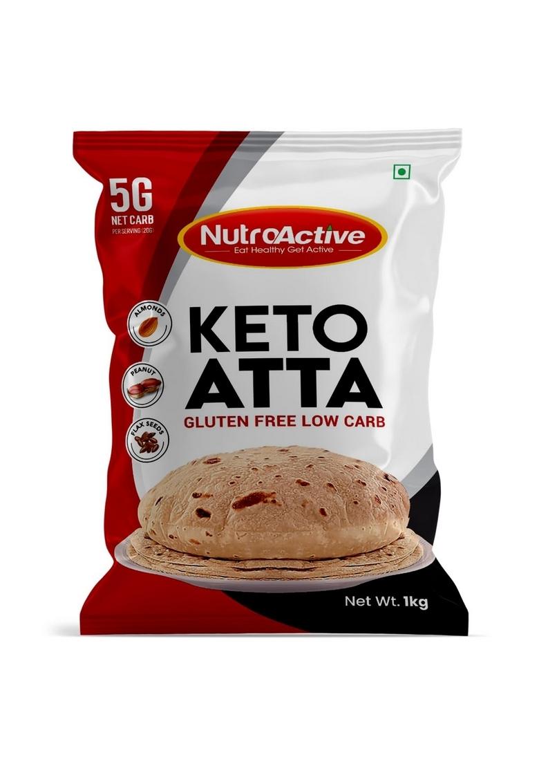 Nutroactive Keto Atta Gluten Free Ultra Low Carb Flour | High Protein For Weight Loss Diet