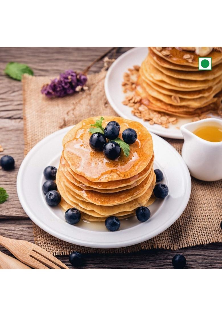 Slurrp Farm No Maida Pancake Mix | Instant Breakfast Made With Oats And Jowar 100% Vegetarian Eggless Healthy For Kids & Adults Blueberry Classic Combo- 150G X 2