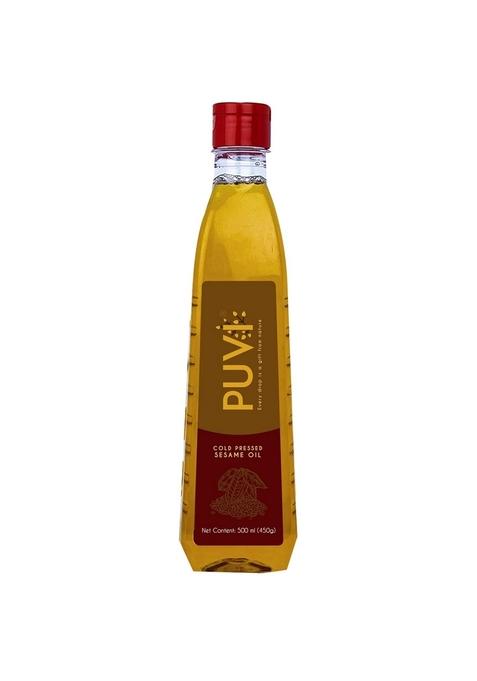 Puvi 0.5L Cold Pressed Sesame/Gingelly Oil (Chekku/Ghani) 500 Ml