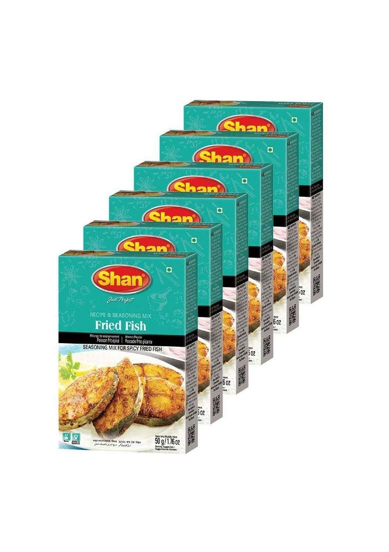 Shan Fried Fish Masala, 1.76 Oz ℮ 50 G, 6 Pack - Indya