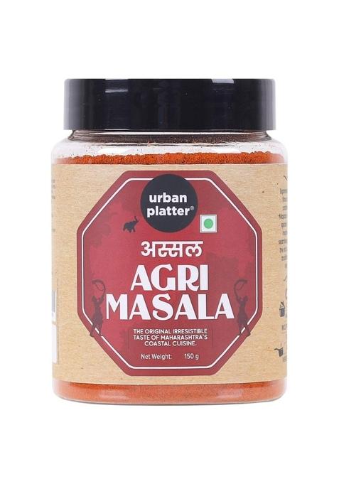 Urban Platter ⁠ ⁠Urban Maharashtrian Agri Masala, 150G (Signature Assal Coastal Blend | Onion & Garlic-Free Additive Preservative-Free)