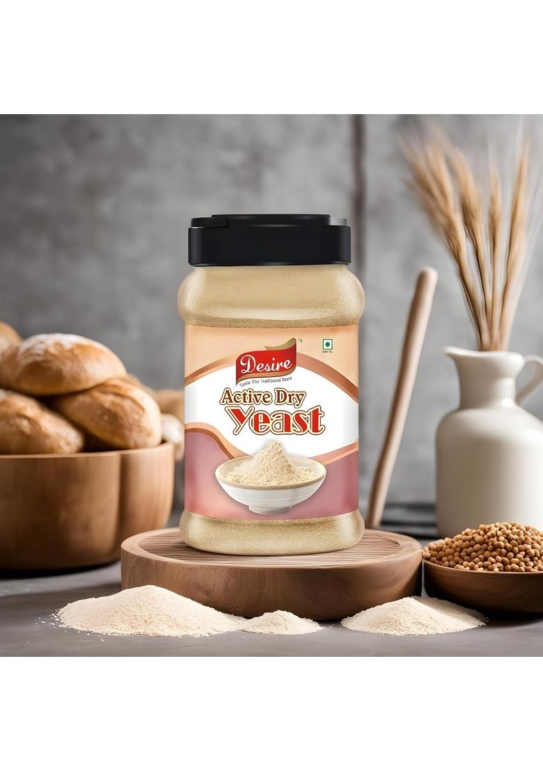 Desire Baker'S Active Dry Yeast 500G |Instant For Baking Bread, Pizza Dough, Cakes & More