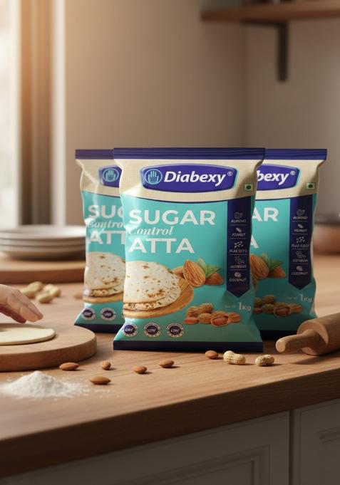 Diabexy Sugar Control Atta For Diabetics Pack Of 3 (1Kg Each)