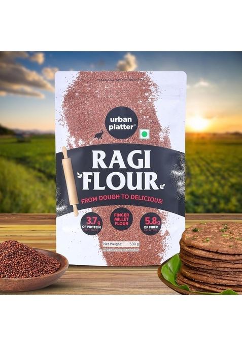 Urban Platter Ragi Flour, 500G (Finger Millet/Nachni Atta | Iron & Calcium-Rich)