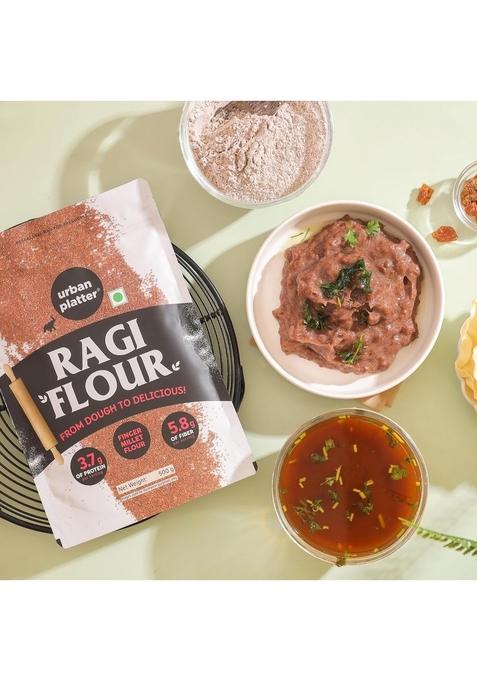 Urban Platter Ragi Flour, 500G (Finger Millet/Nachni Atta | Iron & Calcium-Rich)