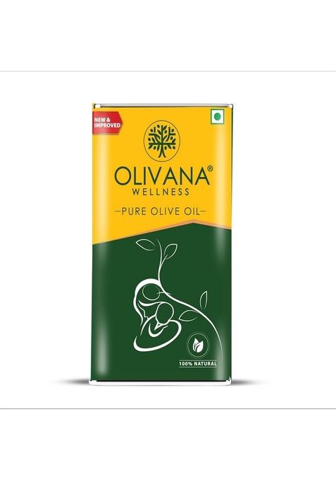 Olivana Natural Olive Oil, Tin, 500 Ml