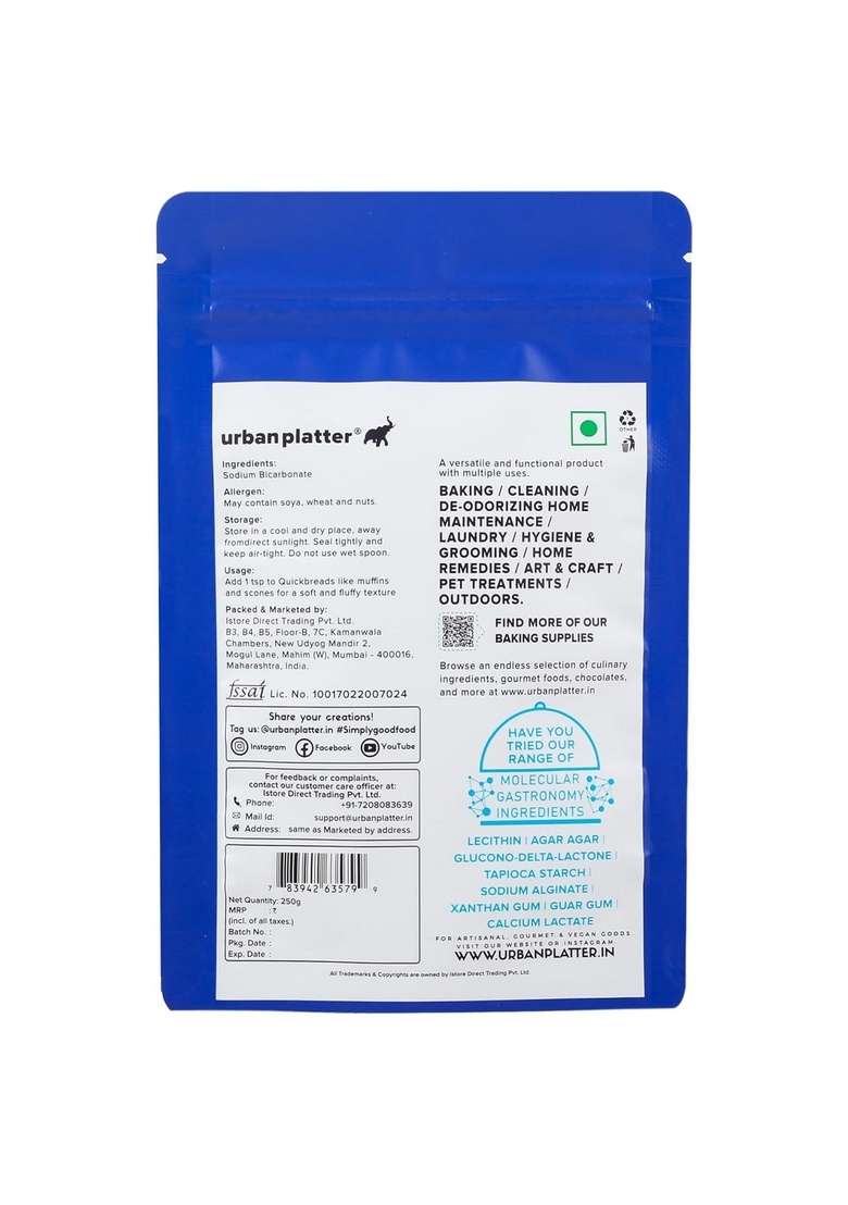 Urban Platter Baking Soda, 250G - Indya