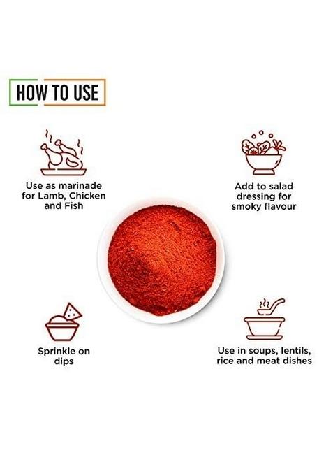 Chef Urbano Smoked Paprika Sweet 100G | Produce Of Spain Pimentos Smoky Flavour No Artificial Colours Preservatives Vegetarian 100% Pure & Natural