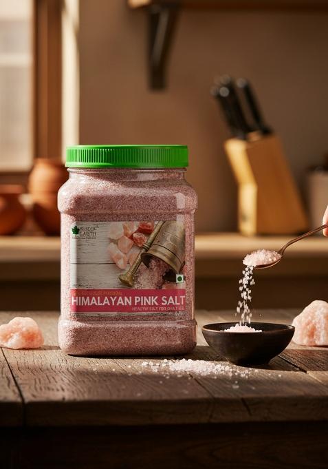 Bliss Of Earth 1Kg Pure Himalayan Pink Salt Non Iodised Rock For Weight Management & Healthy Cooking, Natural Substitute White