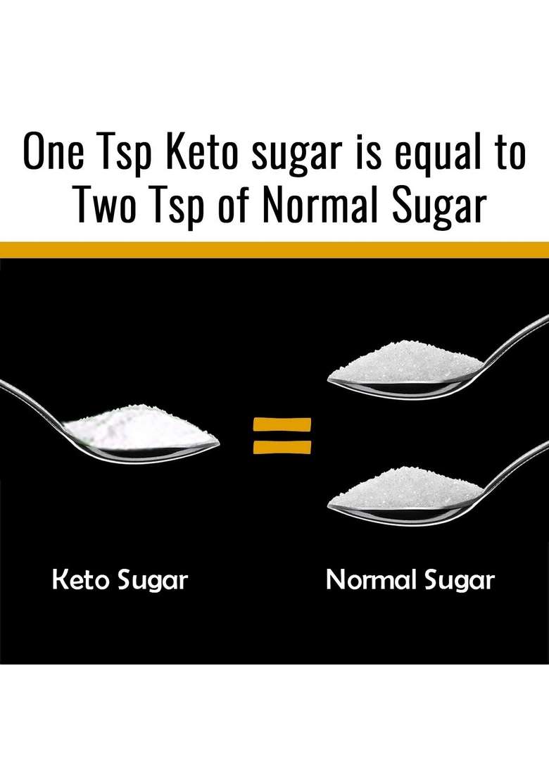 Nutroactive Keto Sugar Zero Carb Sweetener 100% Free- 250Gm - Indya