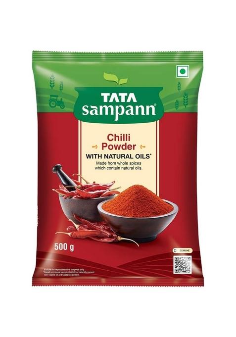 Tata Sampann Chilli Powder With Natural Oils, 500G, Lal Mirchi Powder,