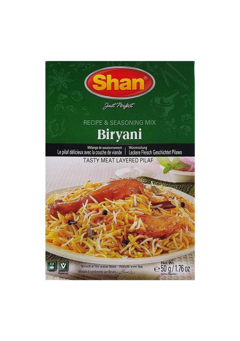 Shan Biryani Mustard Masala, 6 Pack, X 50 G - Indya