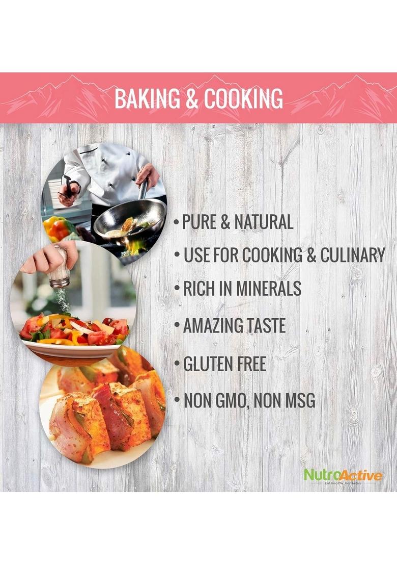 Nutroactive Mineralsalt Iodized Himalayan Pink Rock Salt Extra Fine Grain 1 Kg