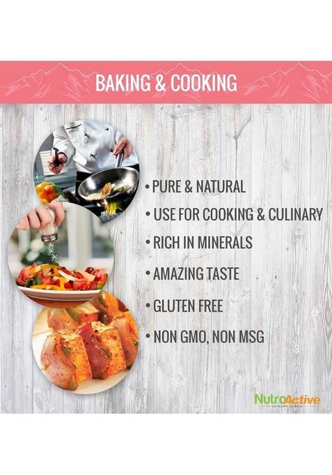 Nutroactive Mineralsalt Iodized Himalayan Pink Rock Salt Extra Fine Grain 1 Kg