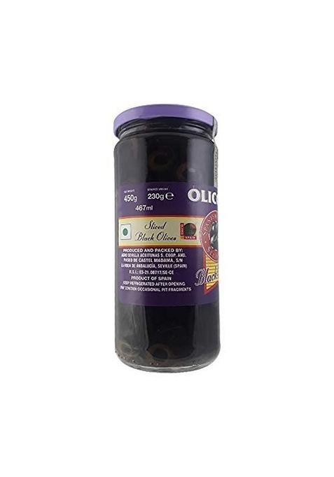 Olicoop Black Slice Olives + Green Olives, 450G, Pack Of 1 Unit Each, For Authentic Taste In Cooking, Snacking, Pizzas Toppings Or Italian Pastas Ingredient