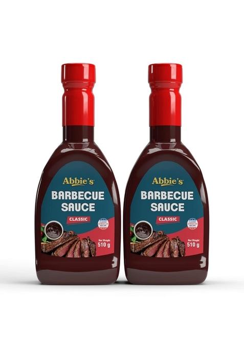 Abbie'S Bbq Sauce Classic 1020 G (510 X 2 Units) Perfect On The Barbeque Grill L Enjoy With Grilled Vegetables & Honey Glazed Meats| Add To Pizza For Smoky Zing| Mix Mozzarella Cheese Onto Your Base
