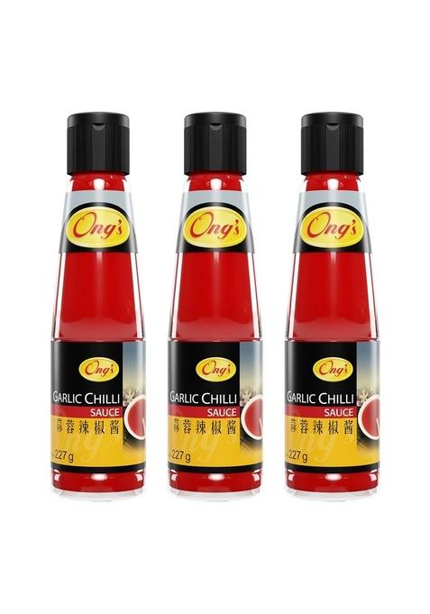 Ong'S Garlic Chili Sauce, 227G, Pack Of 3