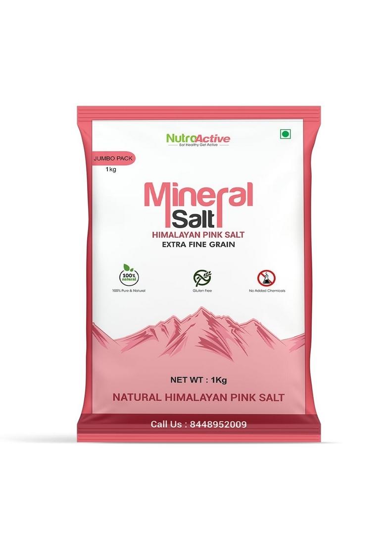 Nutroactive Mineralsalt Himalayan Pink Rock Salt Extra Fine Grain