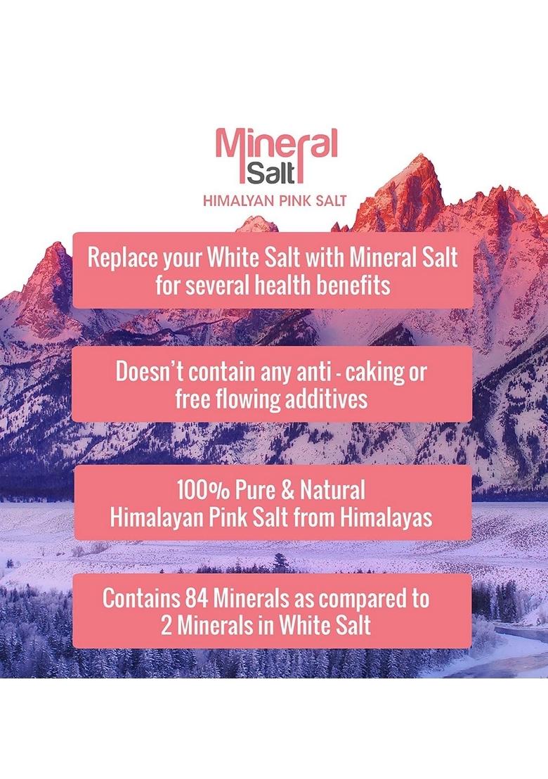 Nutroactive Mineralsalt Himalayan Pink Rock Salt Extra Fine Grain