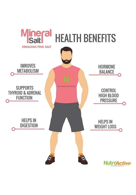 Nutroactive Mineralsalt Himalayan Pink Rock Salt Extra Fine Grain