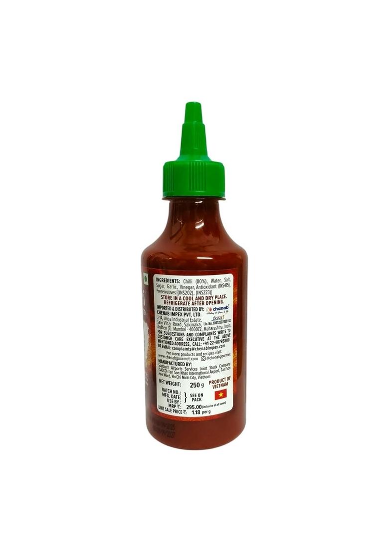 Meishi Sriracha Chilli Sauce | 250G Medium Hot Tangy Garlic Flavor