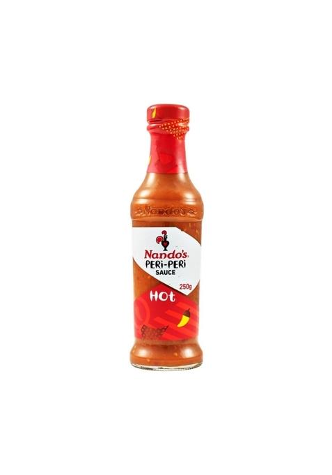 Nando'S Peri Chili Sauce - Hot, Product Of Netherlands, Hotness Level 4/5, 250 Gram