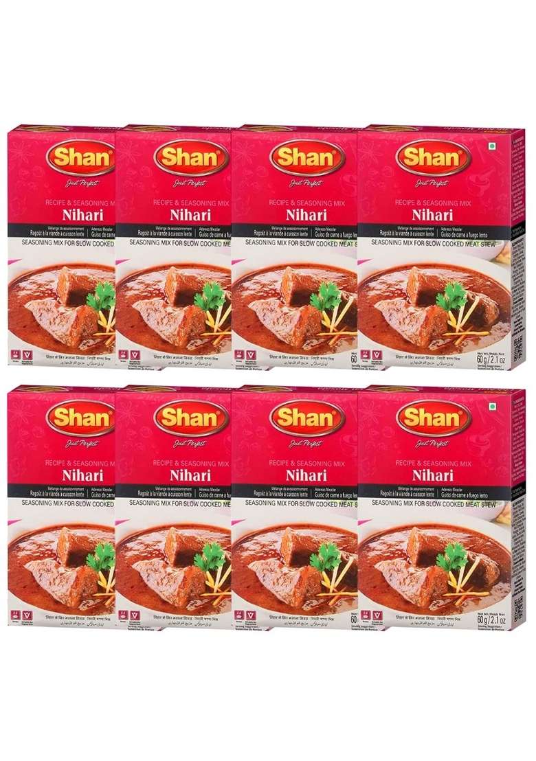Shan Nihari Masala, 2.12 Oz ℮ 60 G, 8 Pack - Indya