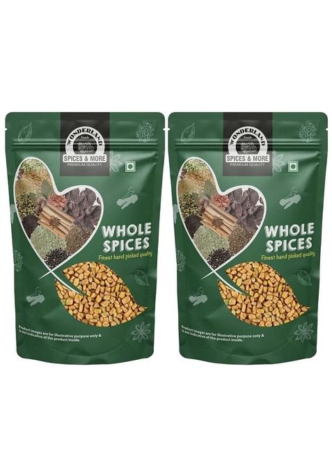 Wonderland Foods (Device) 500G (250G X 2) Whole Spices Fenugreek Methi Seeds