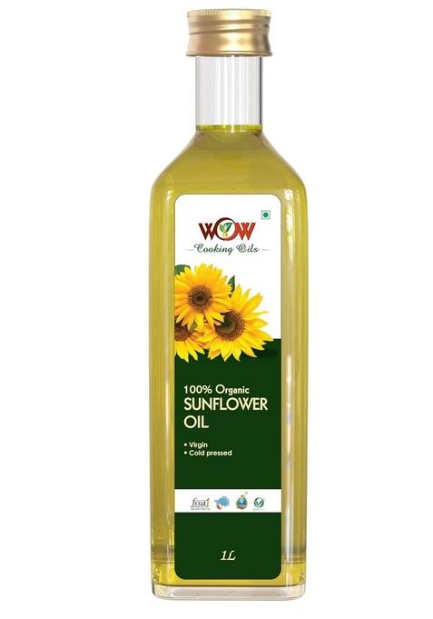 Wow Cooking Oils Organic Sun Flower Oil, 1L