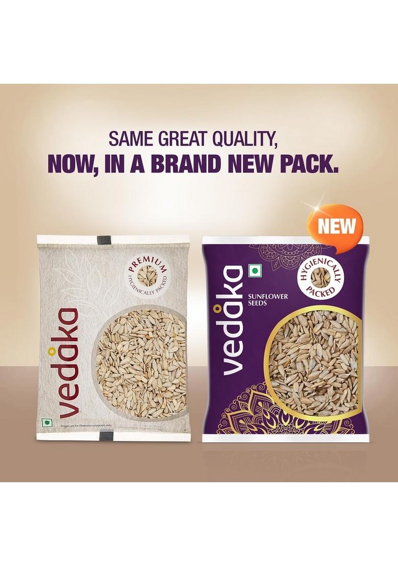 Vedaka Premium Sunflower Whole Seeds , 200 G