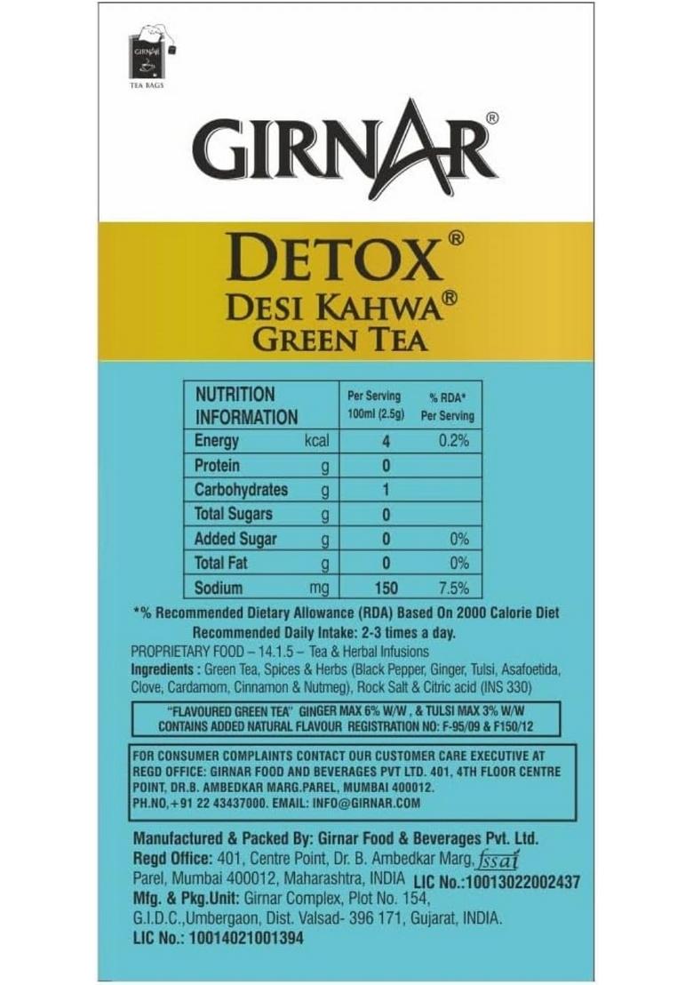 Girnar Food & Beverages Pvt. Ltd. Detox Green Tea