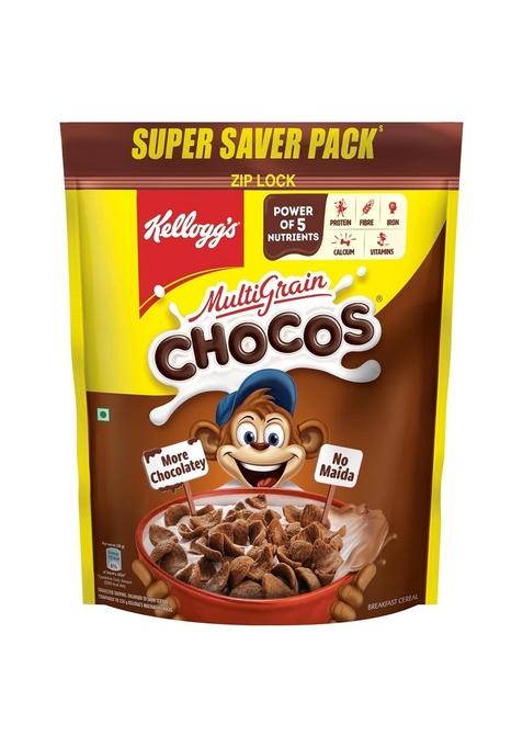 Kellogg'S Multigrain Chocos, 1100G/1.05Kg | Energy, More Chocolatey No-Maida Power Of 5 Nutrients Protein, Fibre, Iron, Calcium, Vitamins Kids Breakfast Cereal