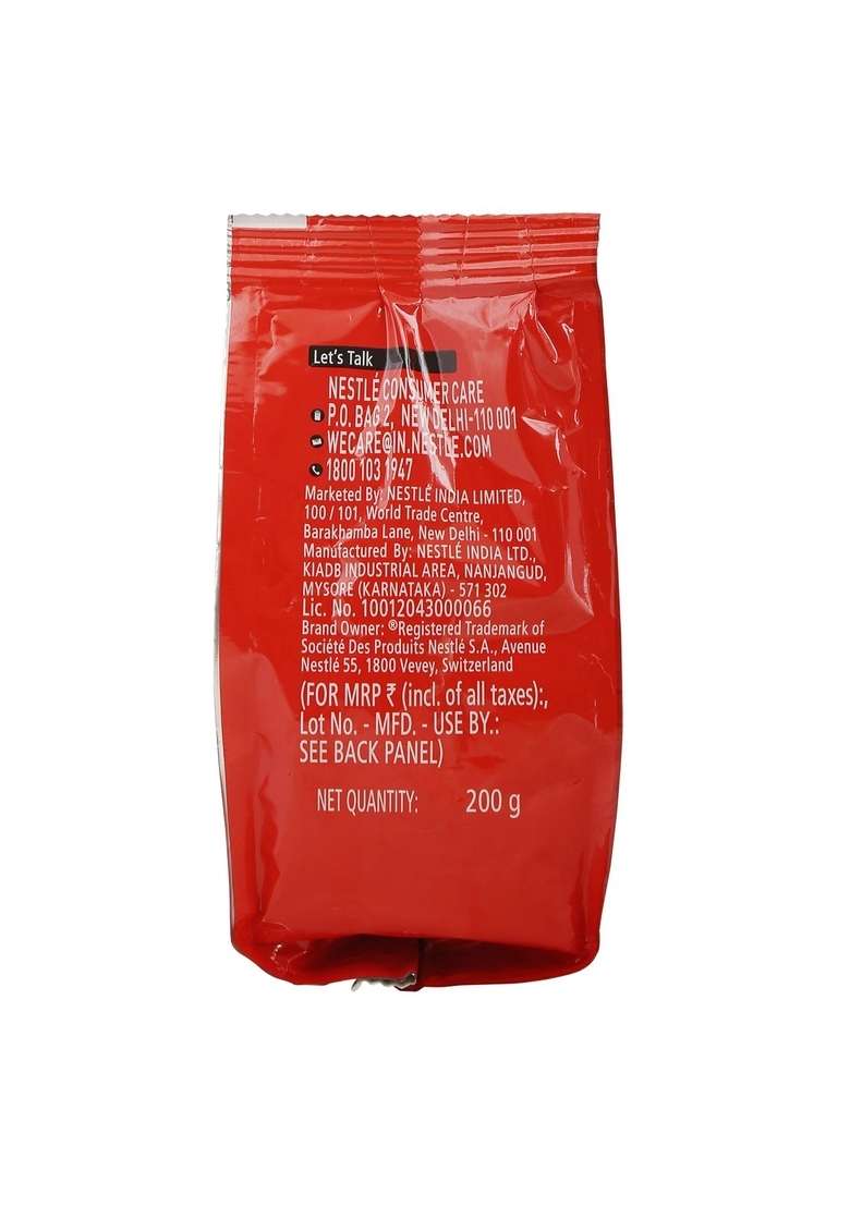 Nescafe Classic Instant Coffee Powder | Great Start To Your Morning 100% Pure 200G Pouch - Indya