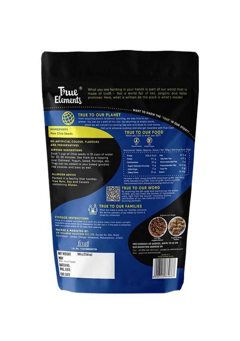 True Elements Chia Seeds 500G
