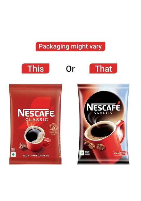 Nestlé Nescafe Classic Instant Coffee Powder | Great Start To Your Morning 100% Pure 45G Pouch