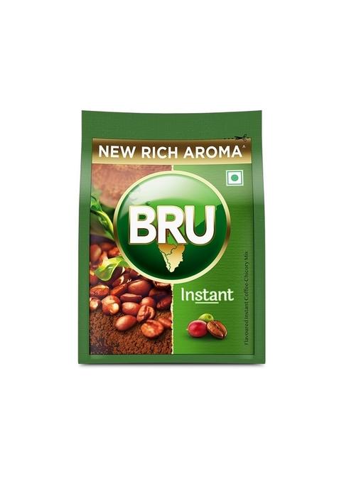 Bru Instant | Aromatic Coffee From South Indian Plantations Premium Blend Of Robusta & Arabica Beans For A Rich Experience Bag, 100G