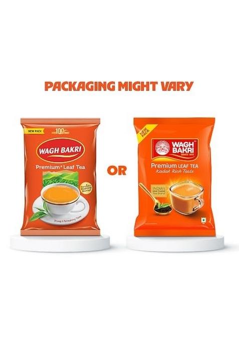 Wagh Bakri Premium Leaf Tea, Poly Pack, 500 Gram, Black Tea