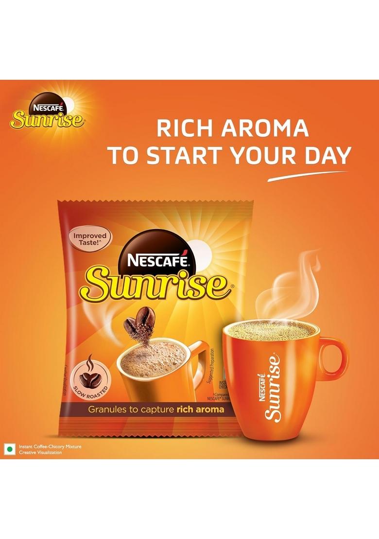 Sunrise Instant Coffee Powder By Nescafe | Rich Taste & Aroma For The Perfect Start To Your Day Chicory Mix 500G Pouch