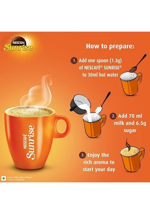 Sunrise Instant Coffee Powder By Nescafe | Rich Taste & Aroma For The Perfect Start To Your Day Chicory Mix 500G Pouch