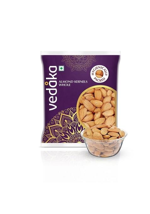 Vedaka Amazon Brand - California Almonds | 200 G 100% Natural Badam Dry Fruits Rich In Protein And Dietary Fiber Nutty & Crunchy No Additives, Preservatives Or Added Flavors Healthy Snack