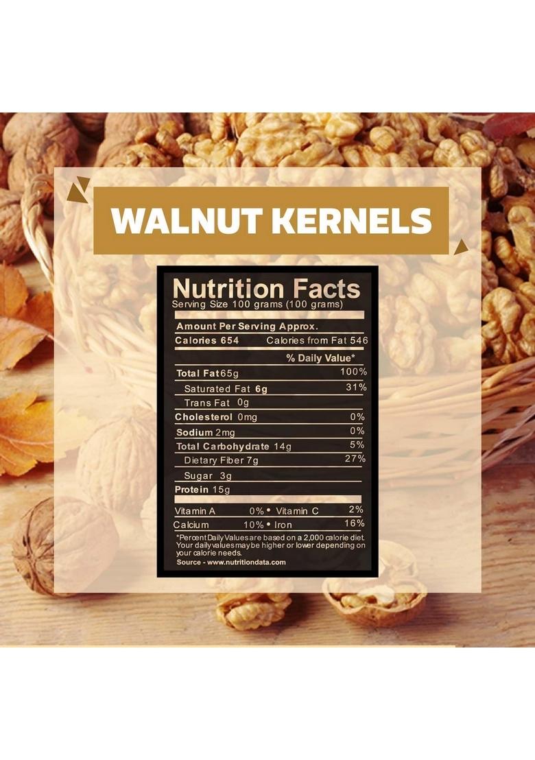 Wonderland Foods (Device) Walnuts Kernels, 200G, Dry Fruits