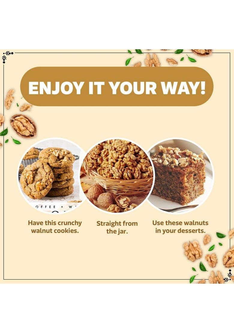 Wonderland Foods (Device) Walnuts Kernels, 200G, Dry Fruits